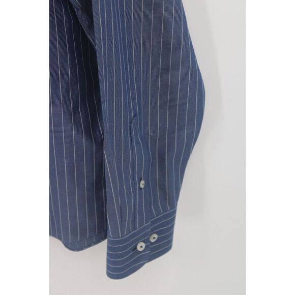 UNTUCKit Gifford Button Up Shirt Men's Long Sleeve XL Blue White Stripes - Picture 3 of 5